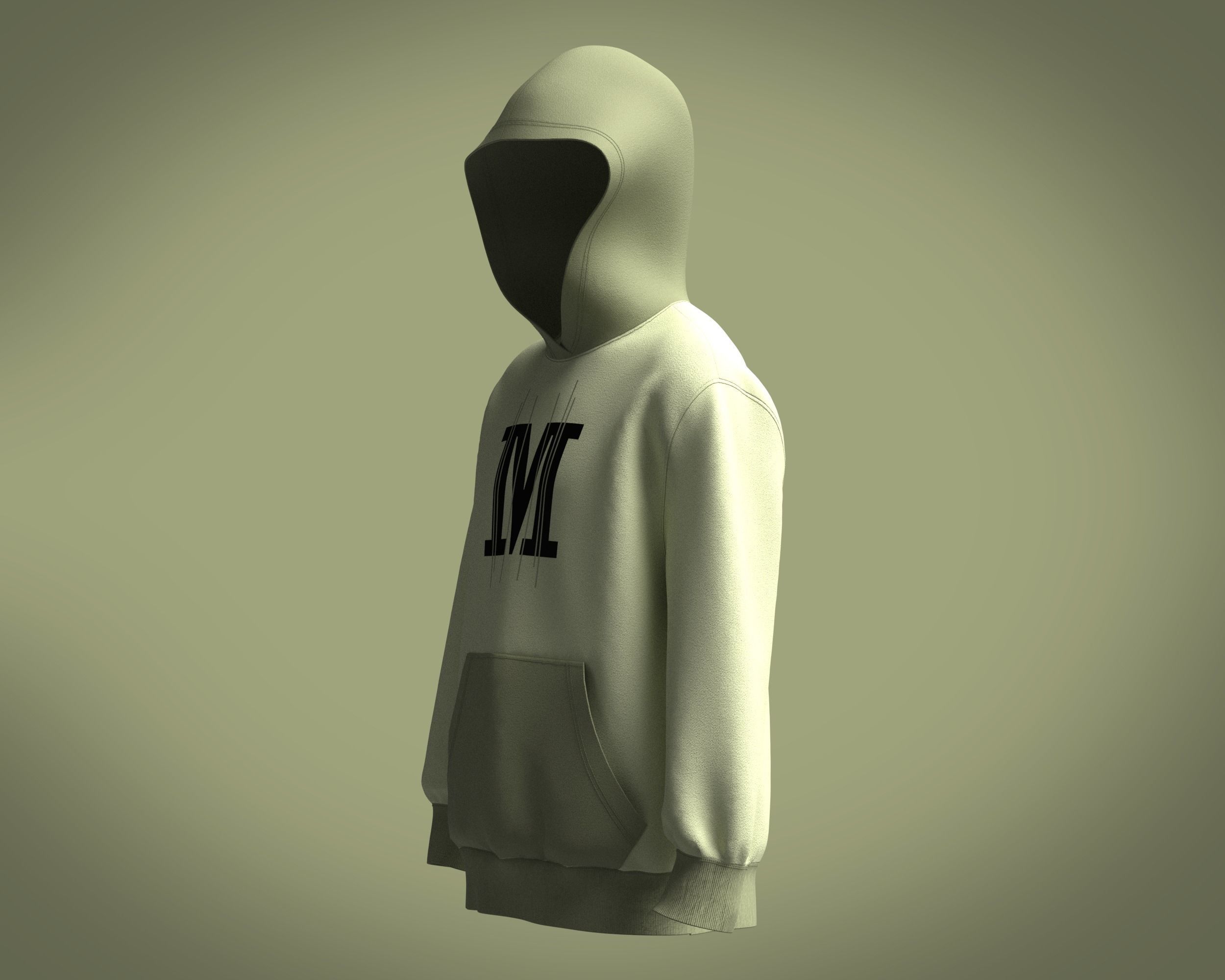 Hoodie-M hoodie 3D model_5