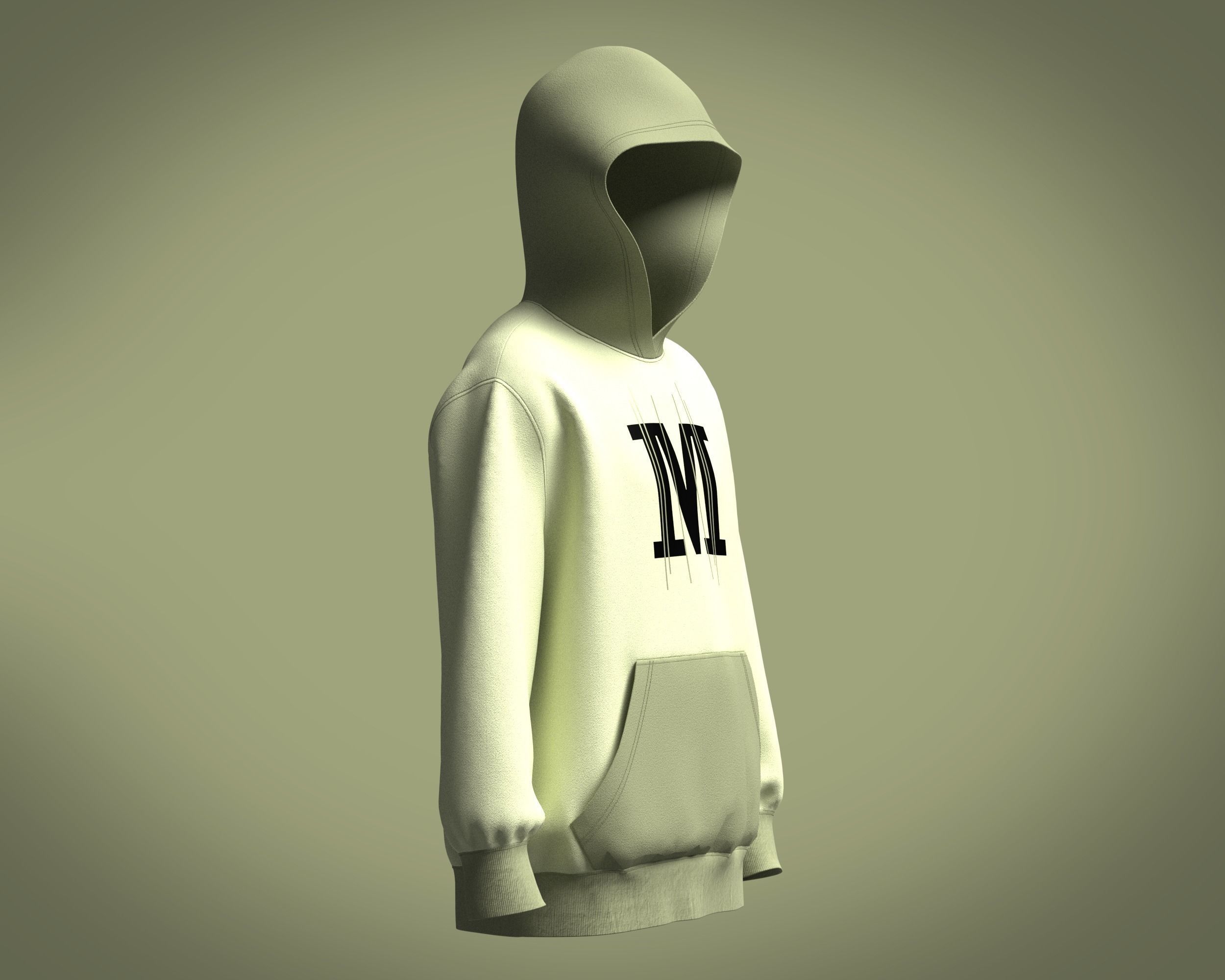 Hoodie-M hoodie 3D model_1