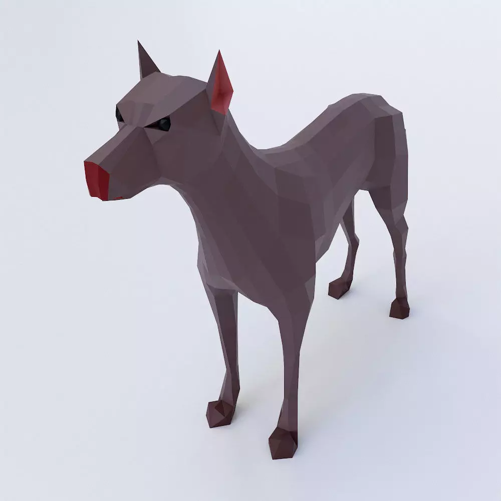 German Mastiff dog 3d model  Low-poly 3D model_0