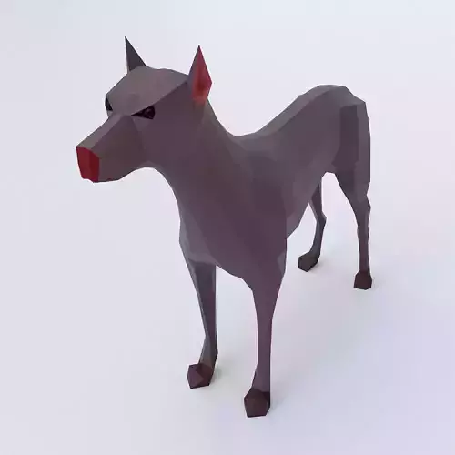 German Mastiff dog 3d model 