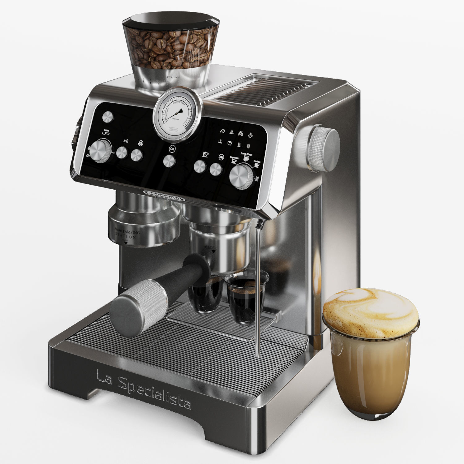 delonghi la specialista prestigio espresso machine 3D model_2