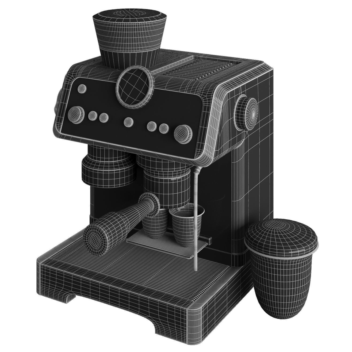 delonghi la specialista prestigio espresso machine 3D model_6