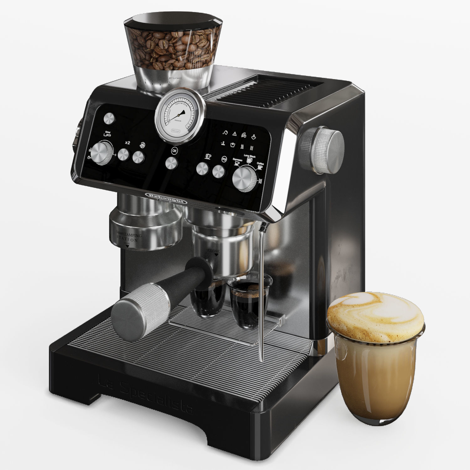 delonghi la specialista prestigio espresso machine 3D model_3