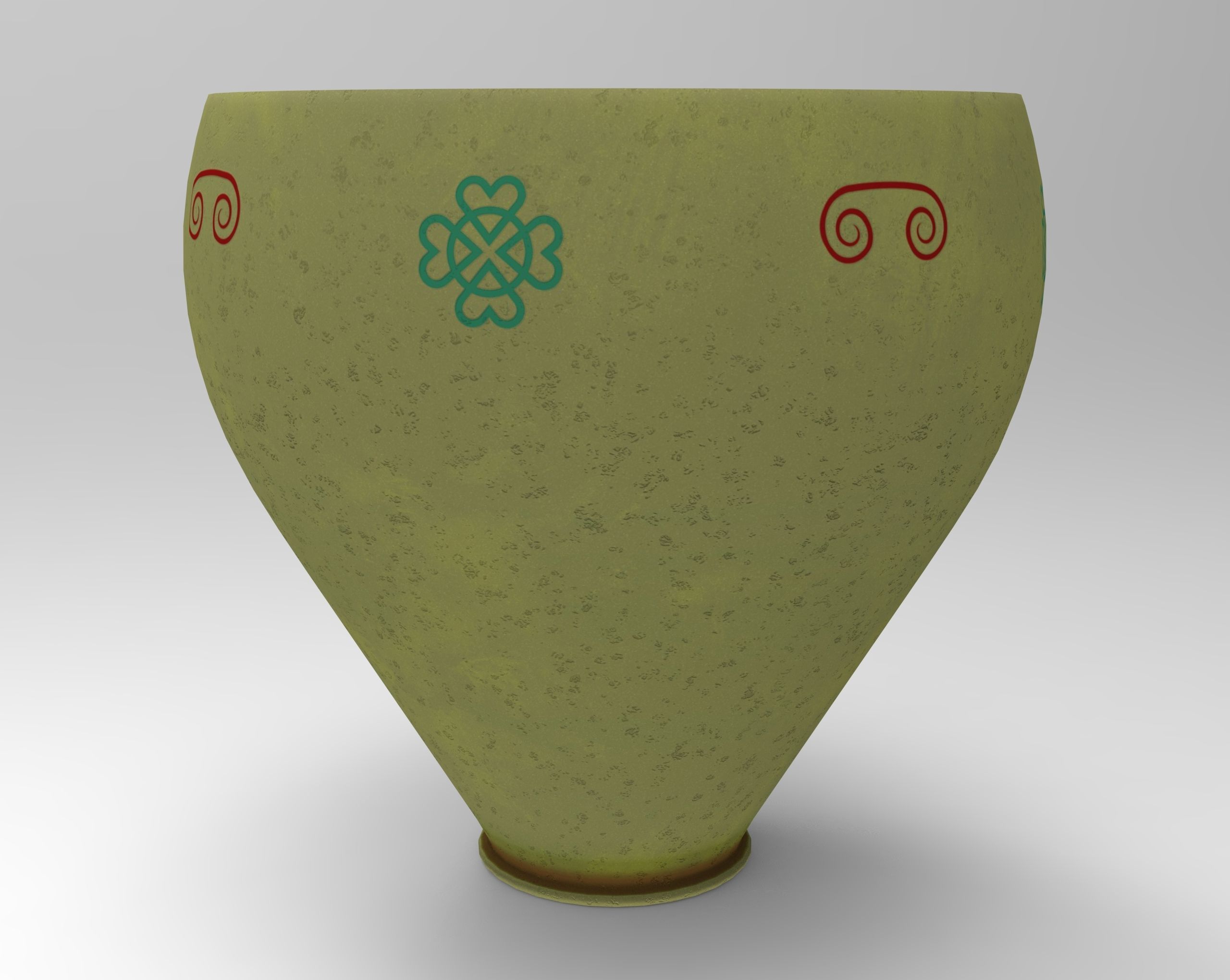 Ancient  Pots Low poly 3D model Low-poly 3D model_7