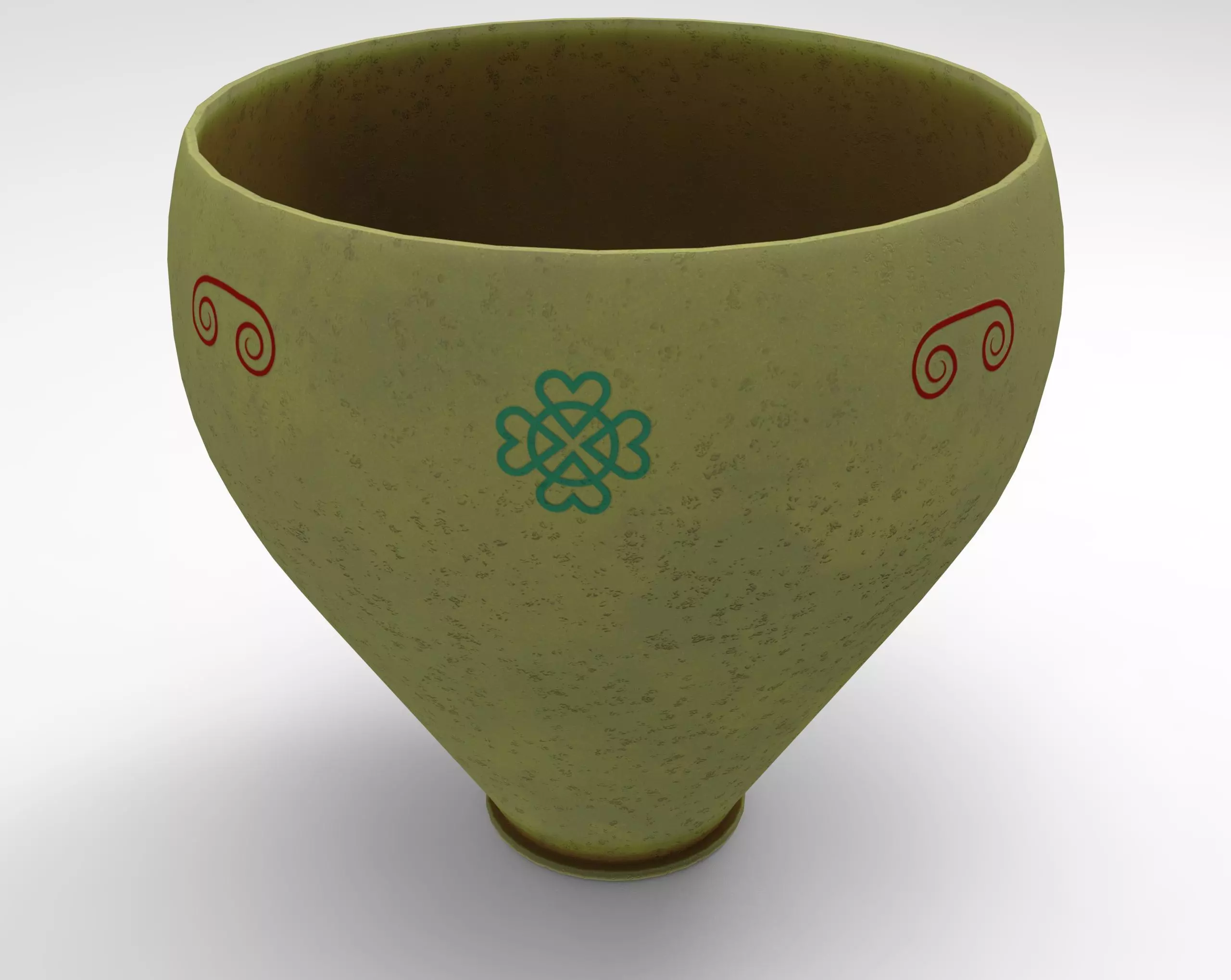 Ancient  Pots Low poly 3D model Low-poly 3D model_0