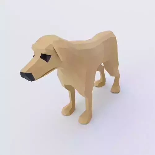 Street dog 3d model 