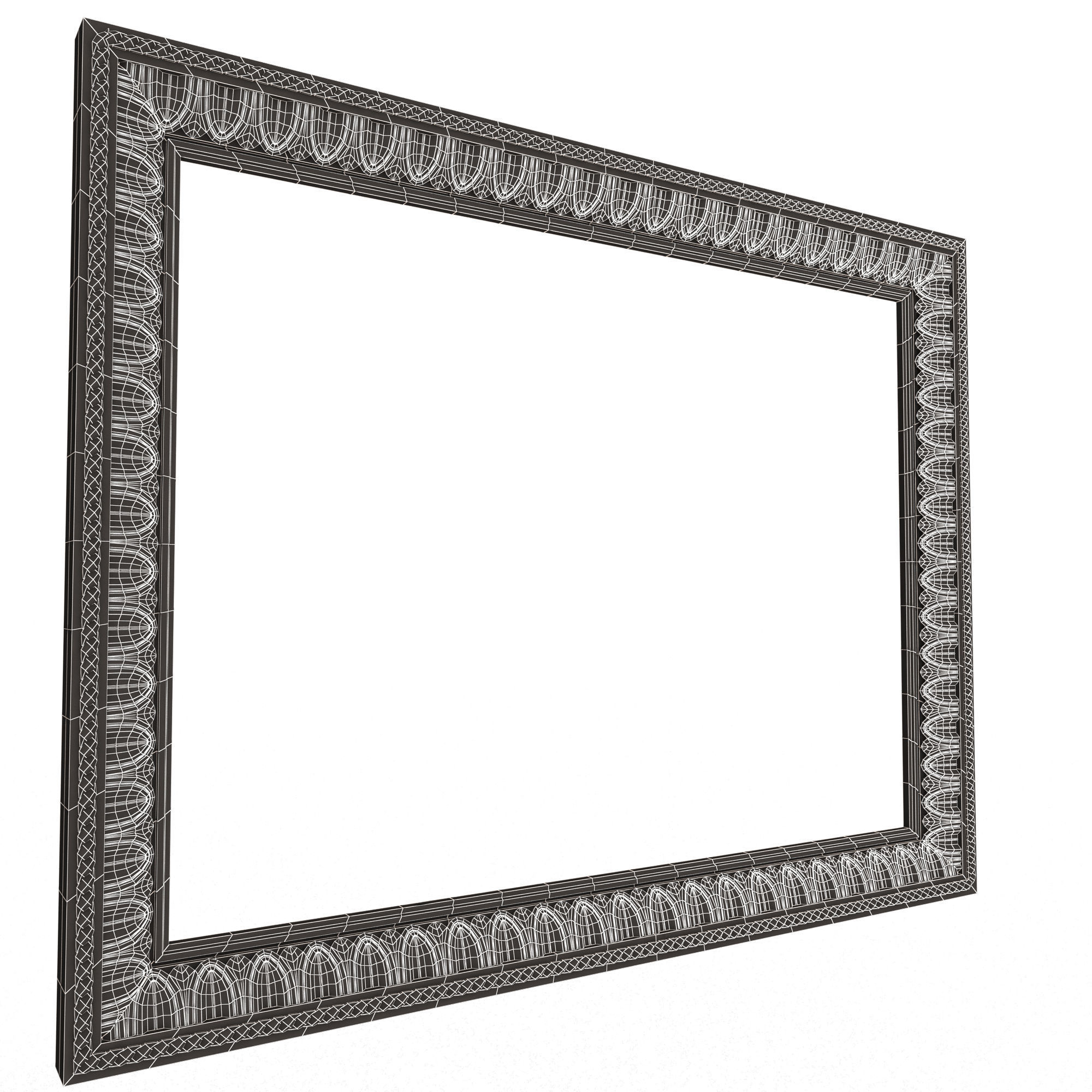Classic Frame 035 Low-poly 3D model_13