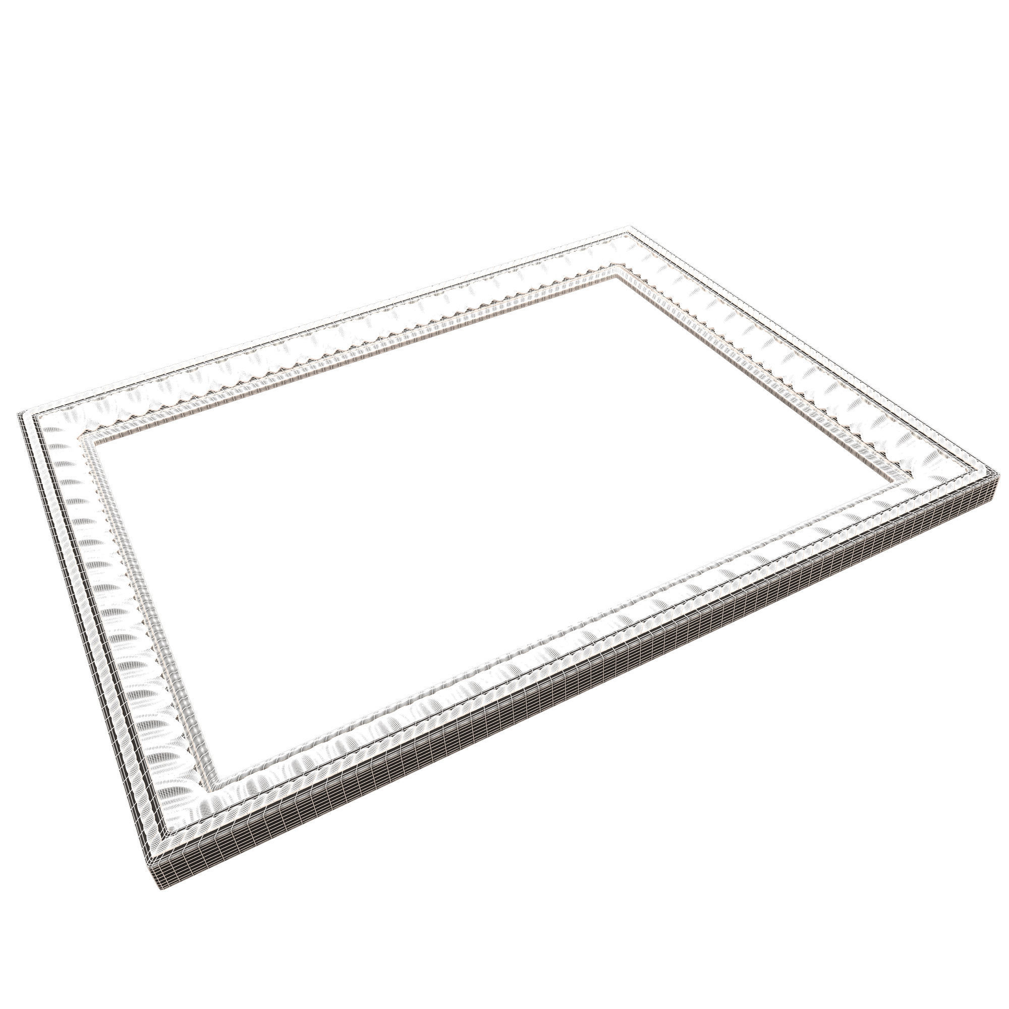 Classic Frame 035 Low-poly 3D model_11