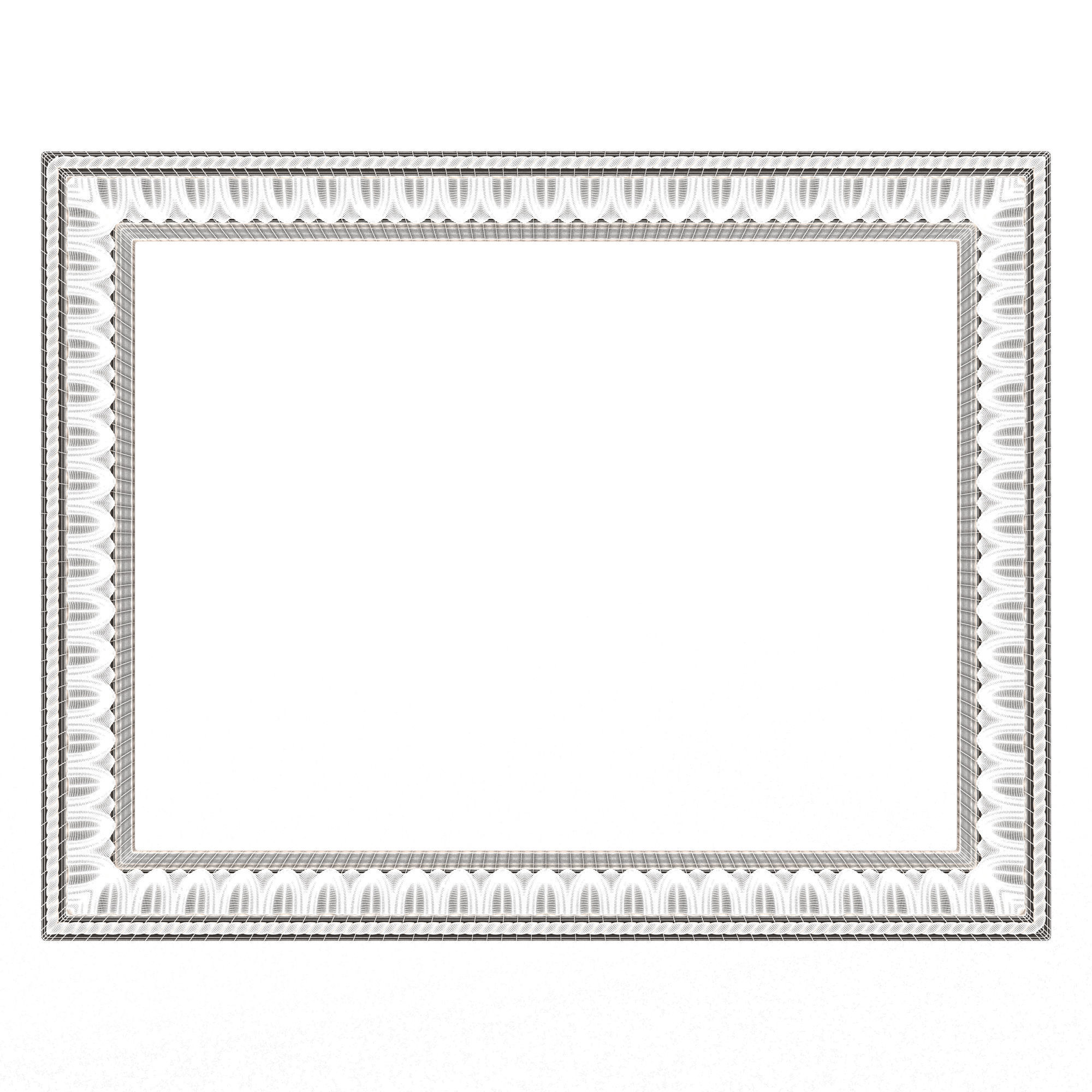 Classic Frame 035 Low-poly 3D model_6