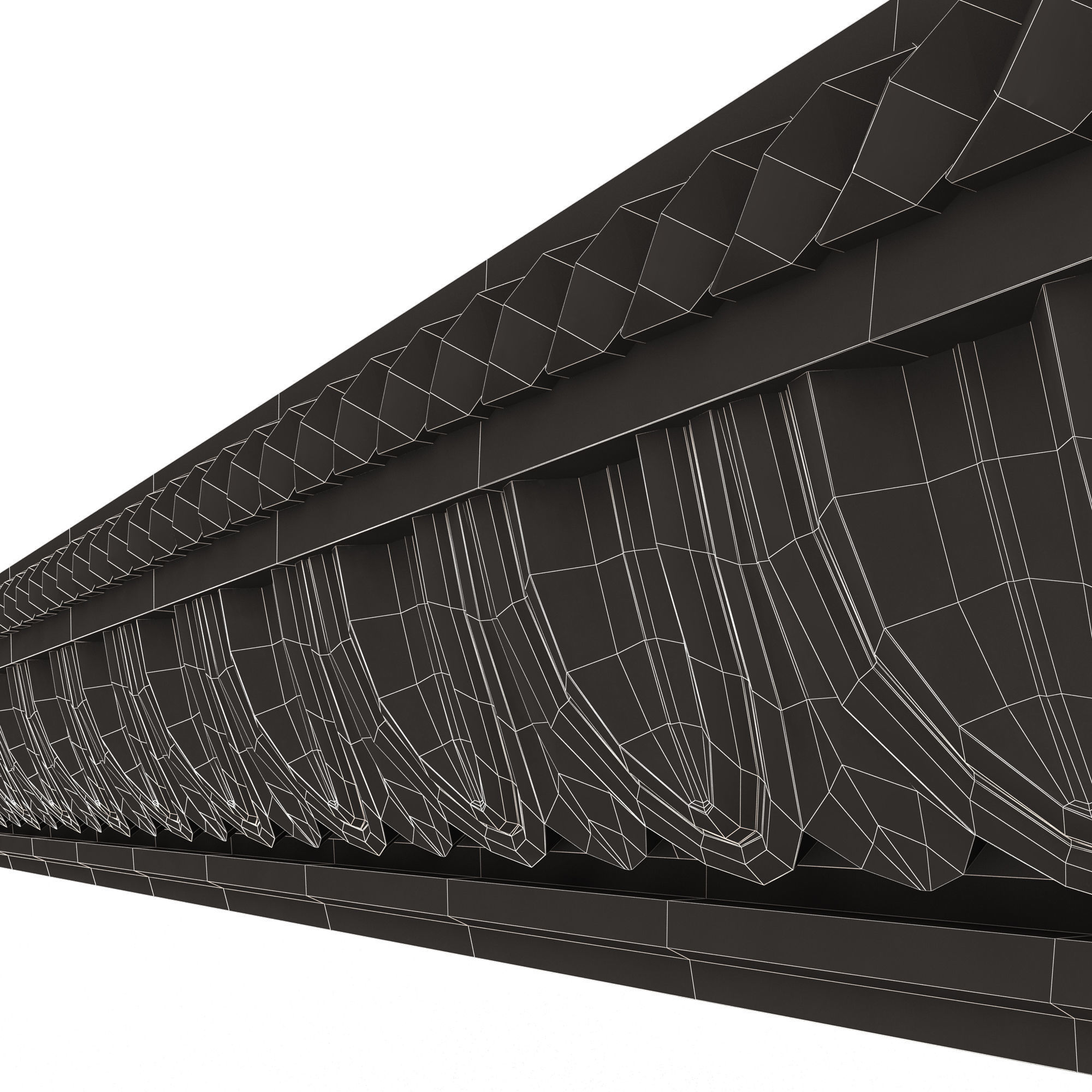 Classic Frame 035 Low-poly 3D model_16