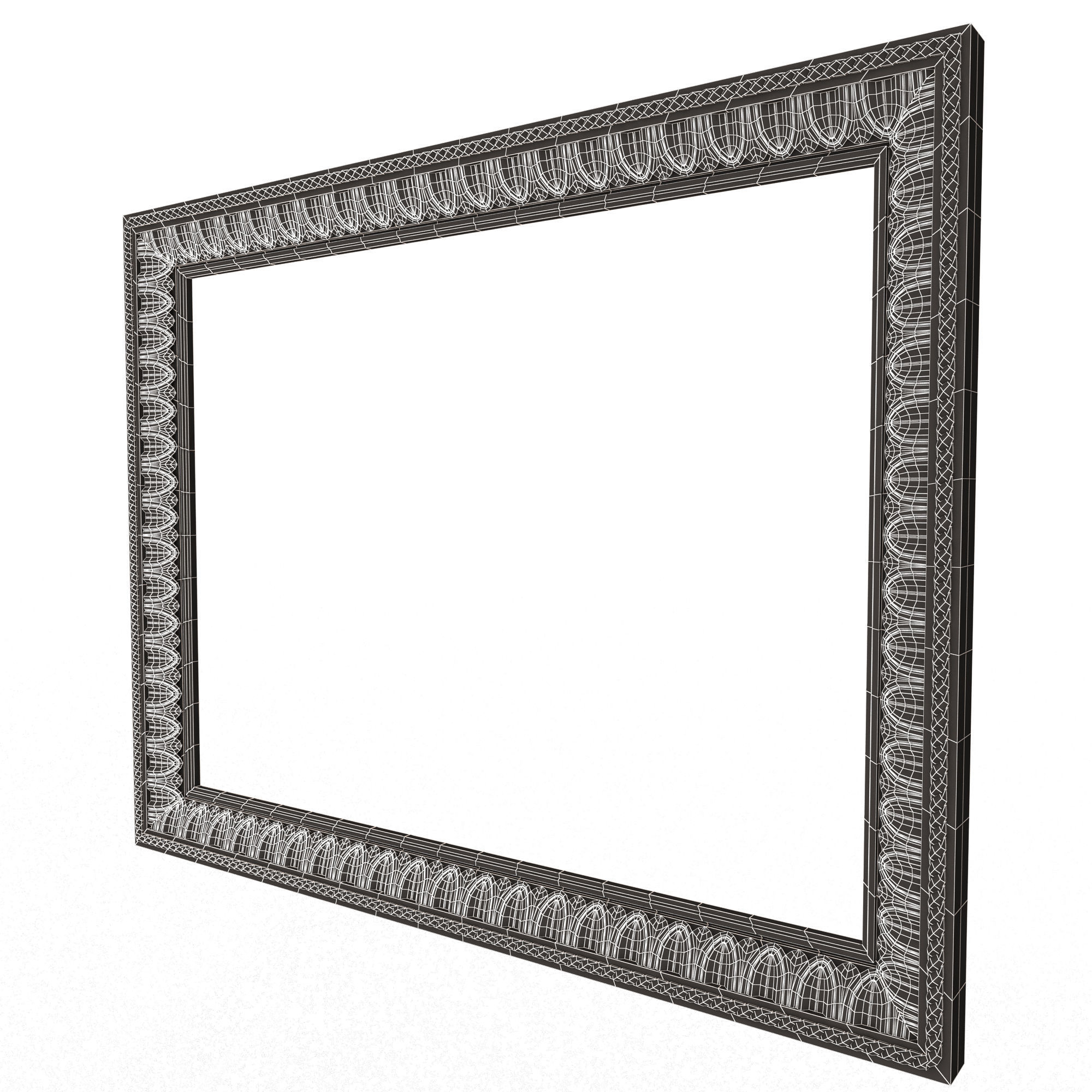 Classic Frame 035 Low-poly 3D model_14