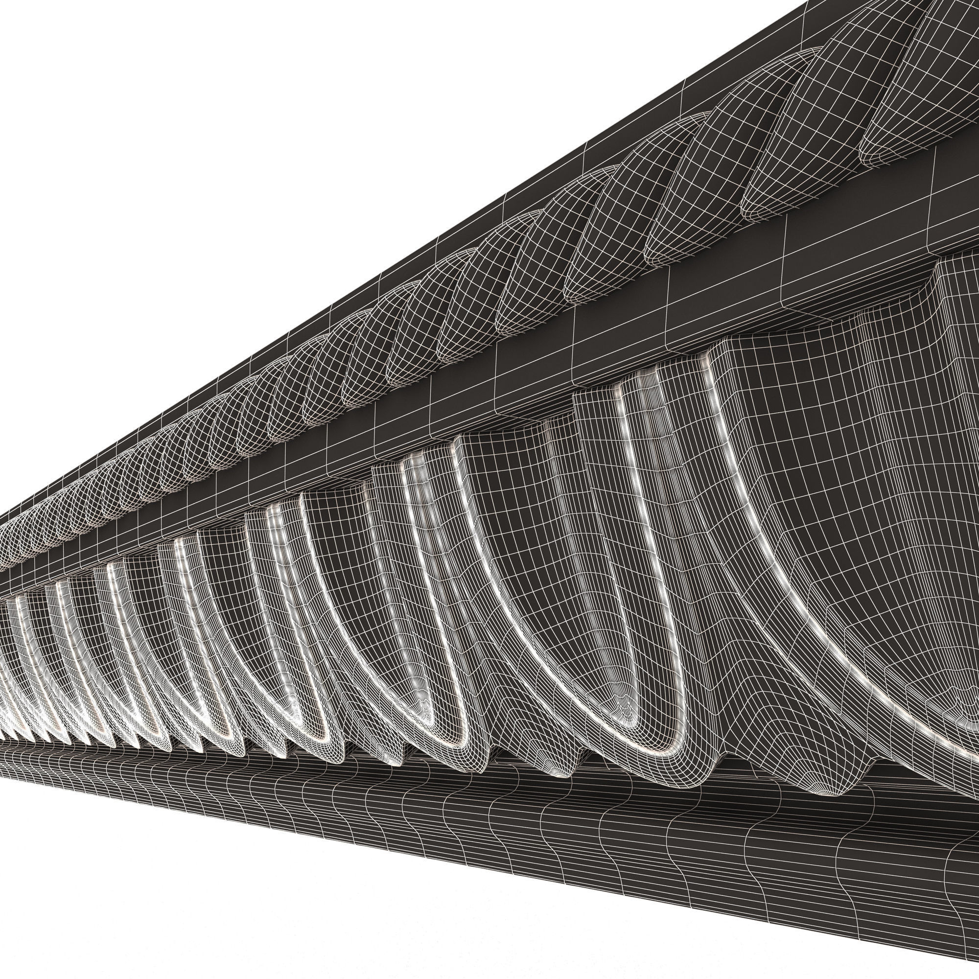 Classic Frame 035 Low-poly 3D model_10