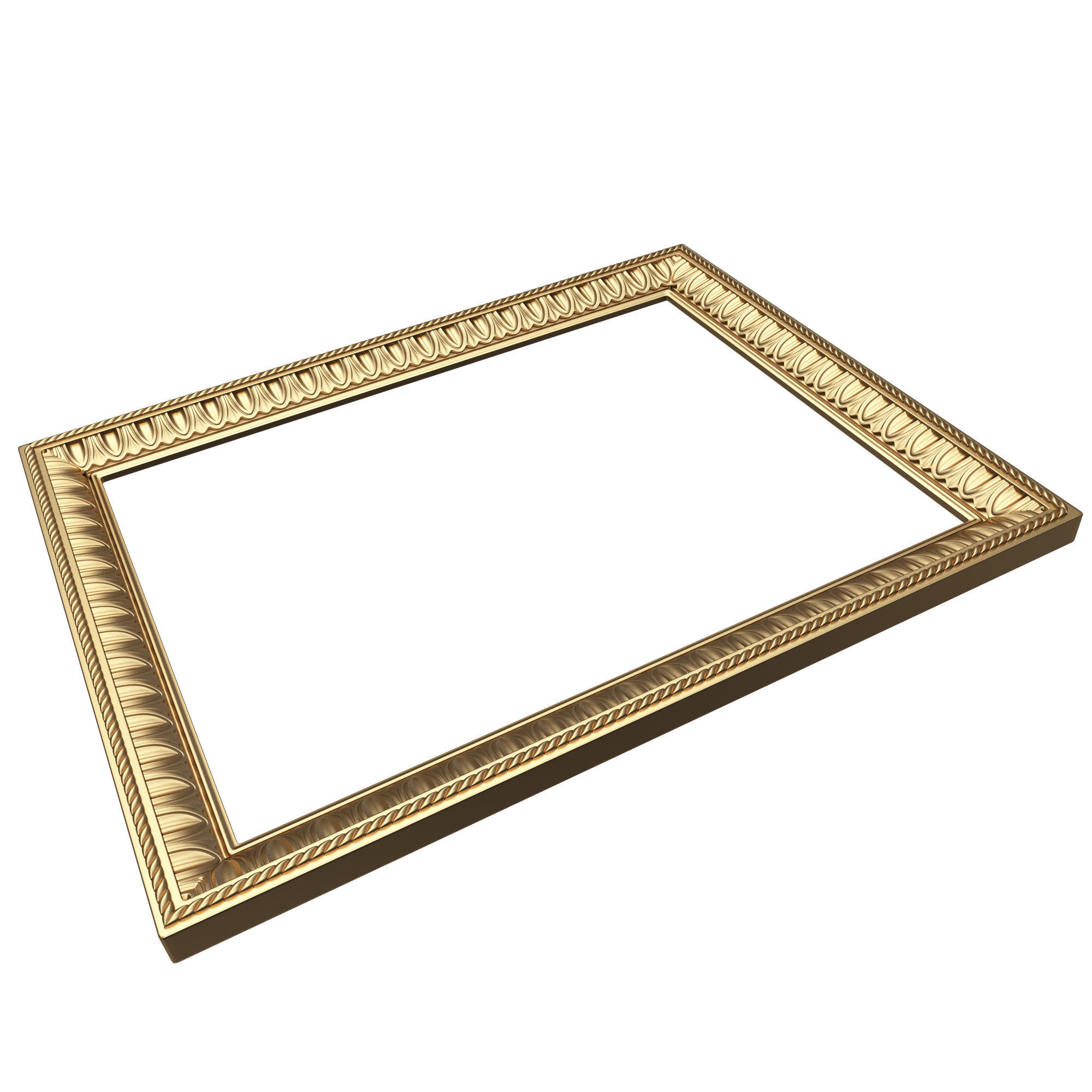 Classic Frame 035 Low-poly 3D model_5