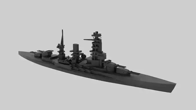 IJN Nagato - Model for small scale printing