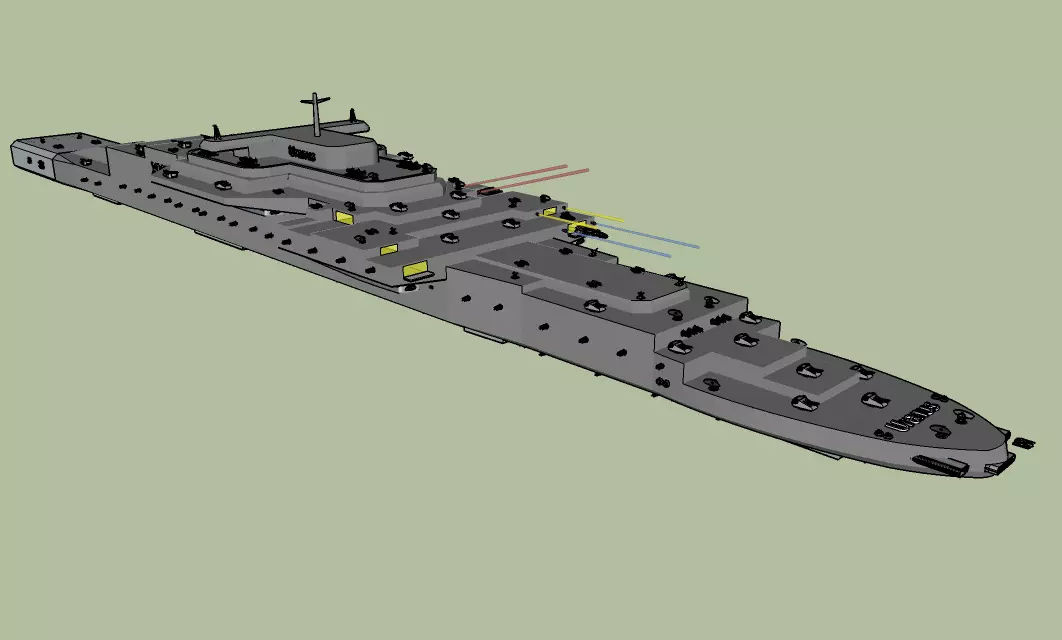 X952 Uranus - Space Fortress Free 3D model