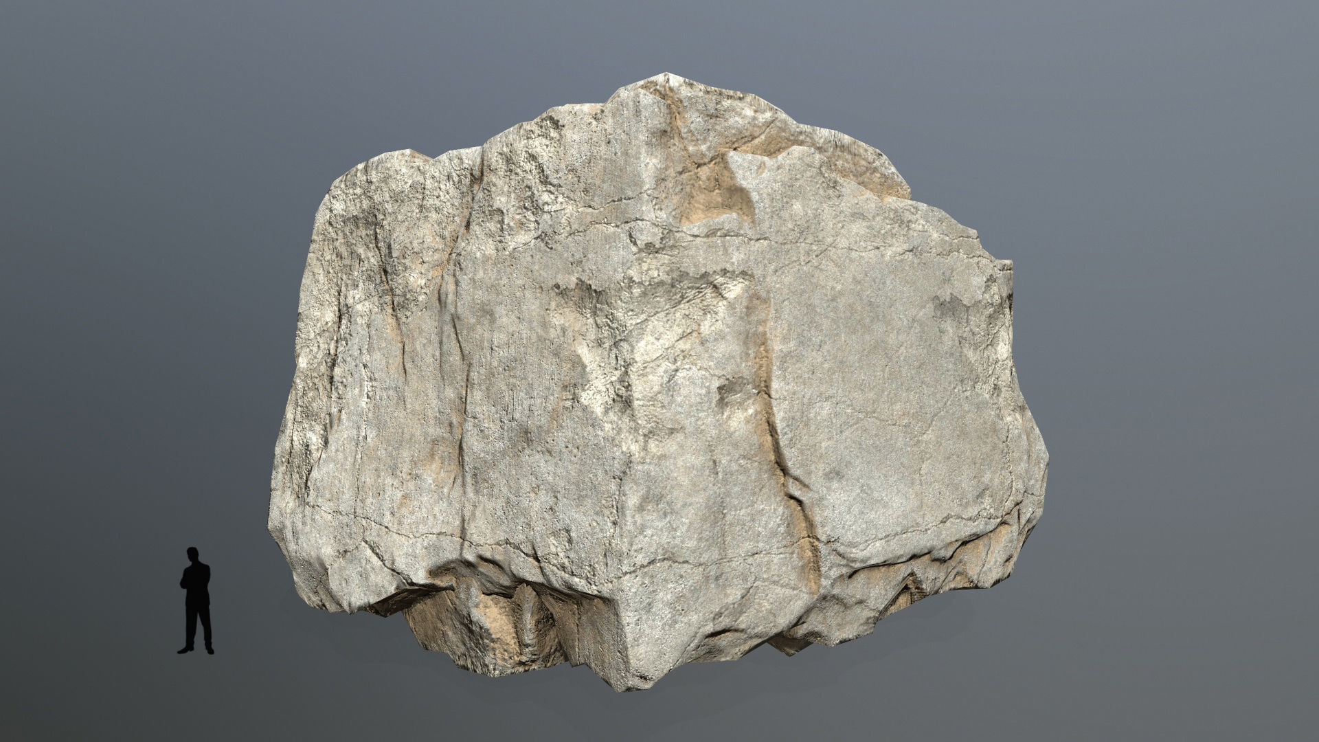 desert rock set Low-poly 3D model_4
