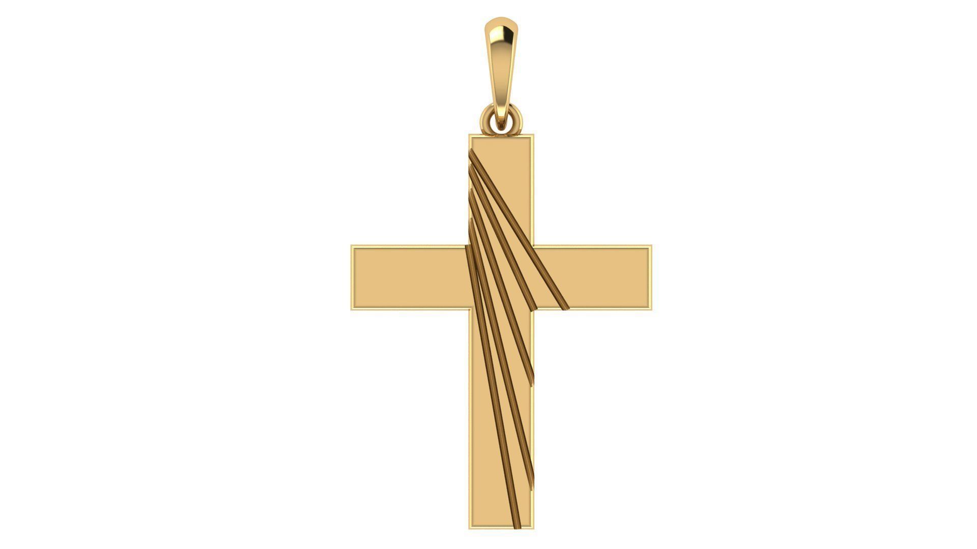 CROSS PENDANT CR133 3D print model_5