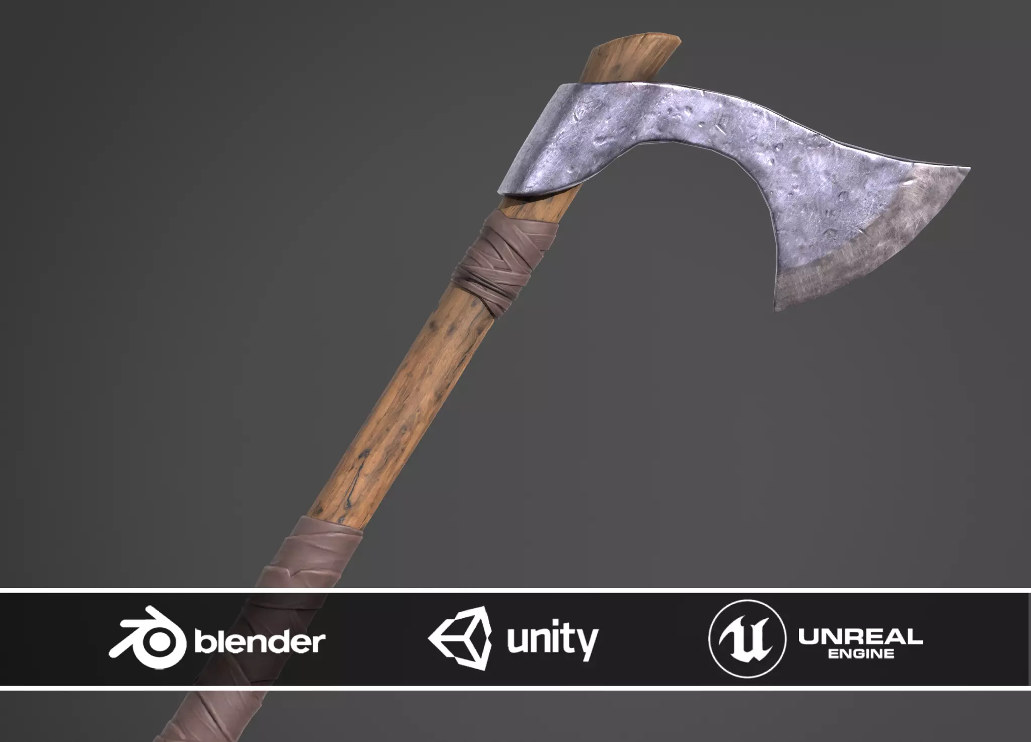 Francisca Axe Free low-poly 3D model
