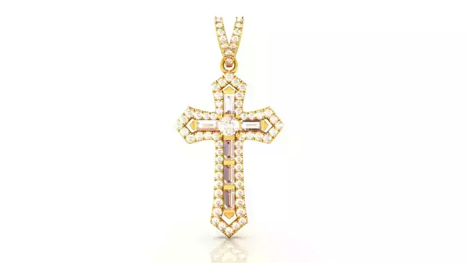 Cross Diamond Pendant