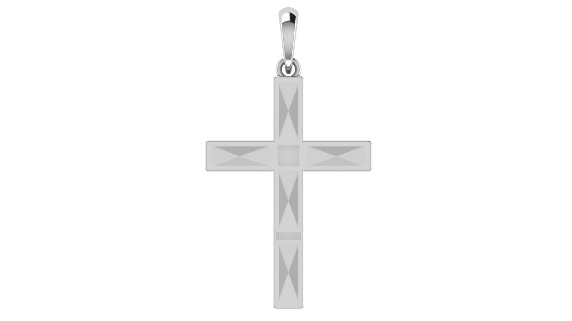 CROSS PENDANT CR136 3D print model_4