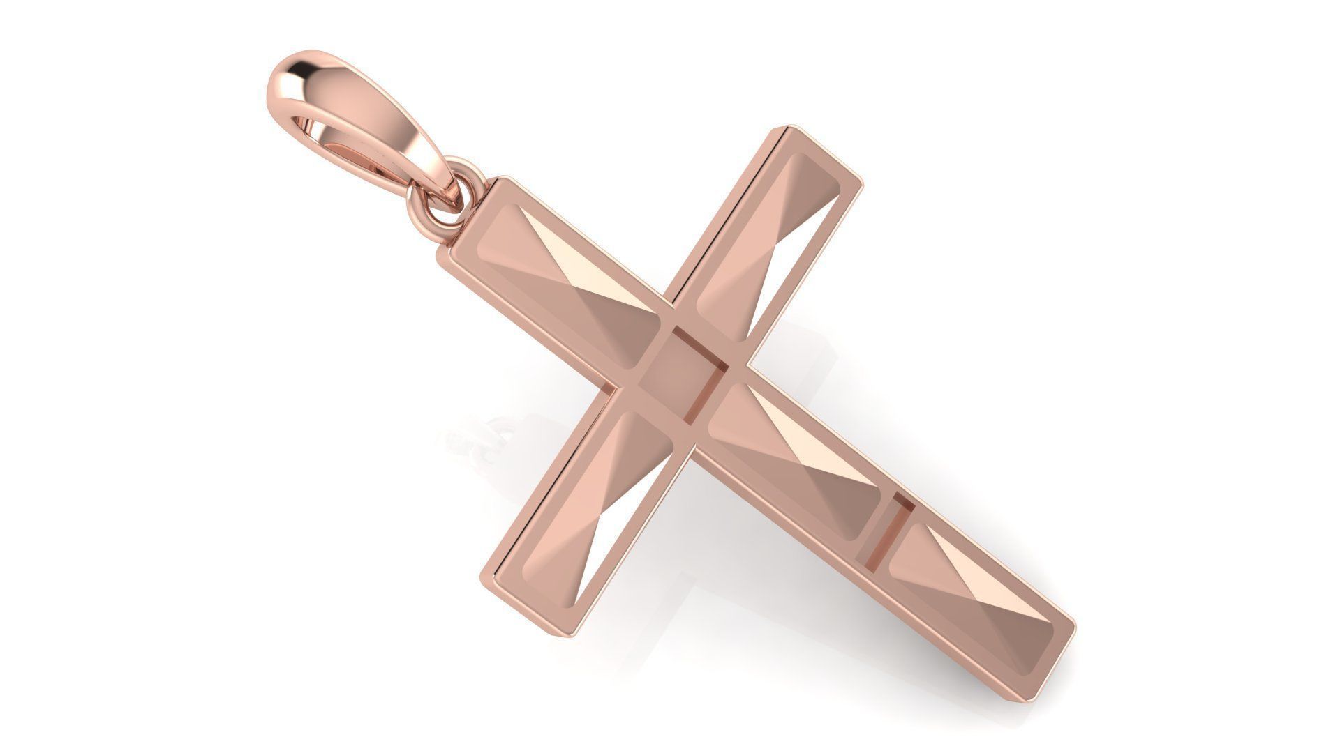 CROSS PENDANT CR136 3D print model_2