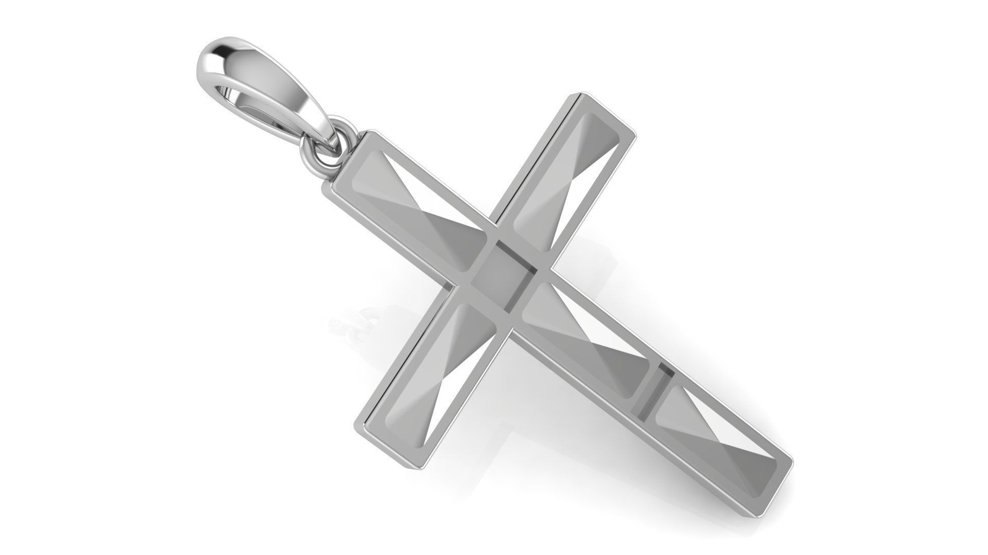 CROSS PENDANT CR136 3D print model_1