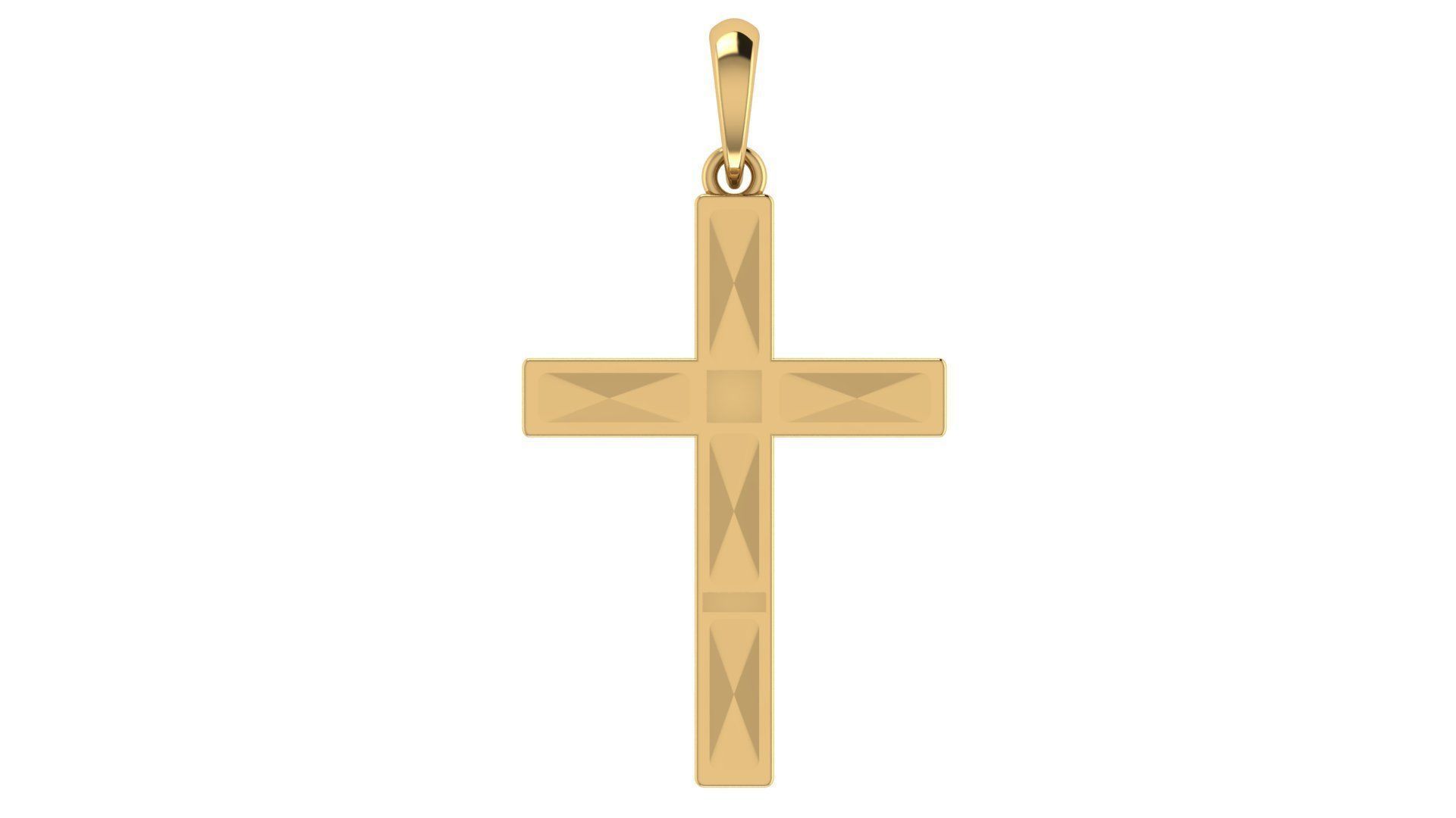CROSS PENDANT CR136 3D print model_5