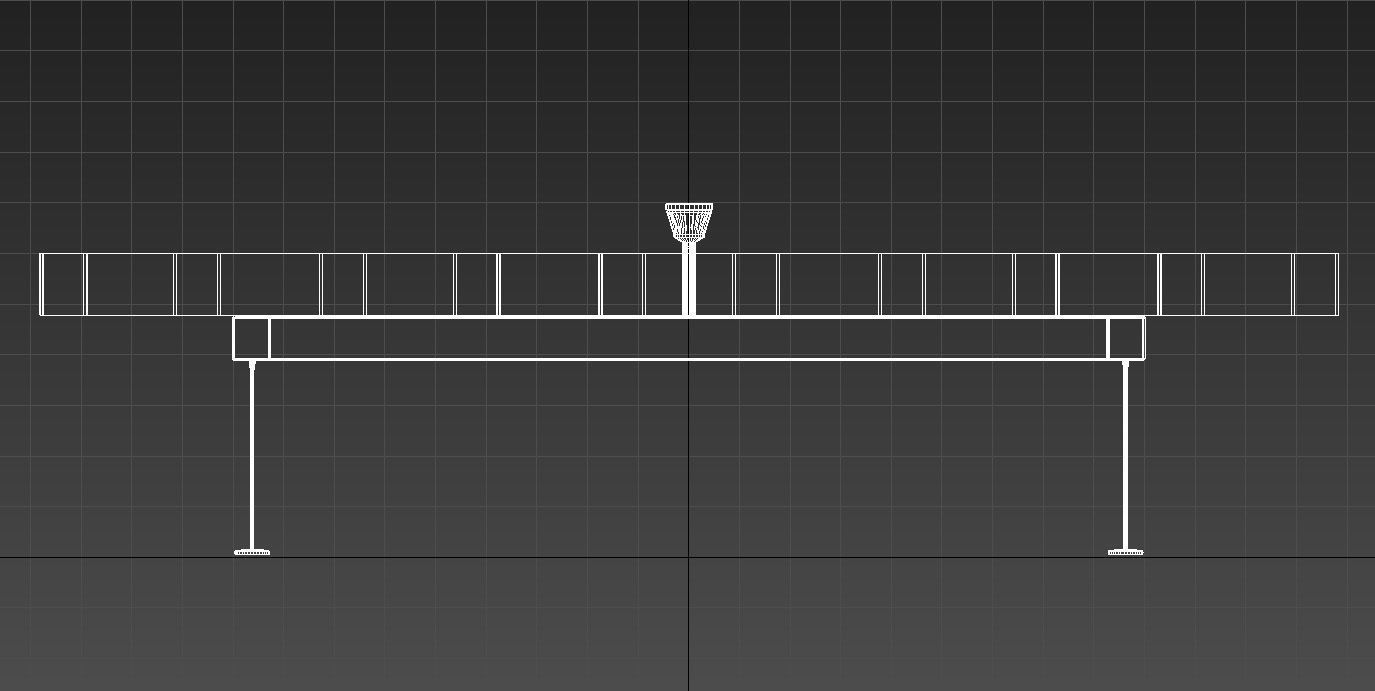 Suspended plastic hexagon ceiling 3D model_12