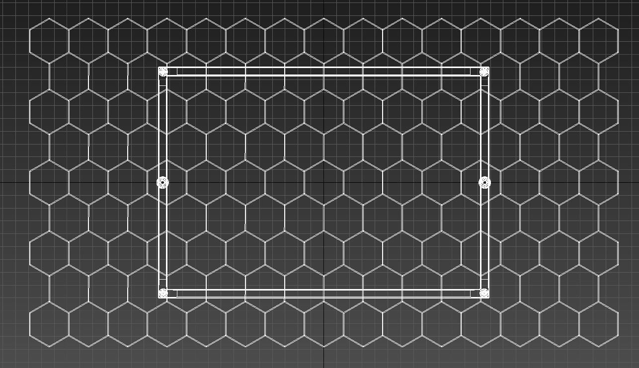 Suspended plastic hexagon ceiling 3D model_10