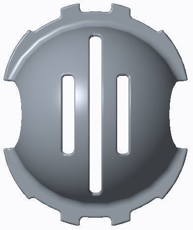 Golf Ball Marking Alignment Tool Triple Line 3D print model_2