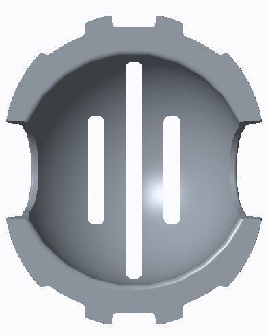 Golf Ball Marking Alignment Tool Triple Line 3D print model_4