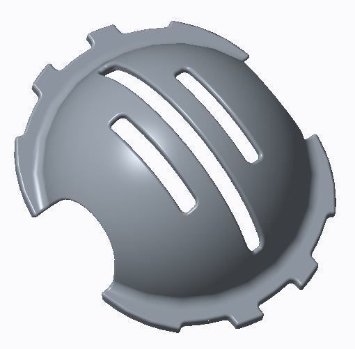 Golf Ball Marking Alignment Tool Triple Line 3D print model_3