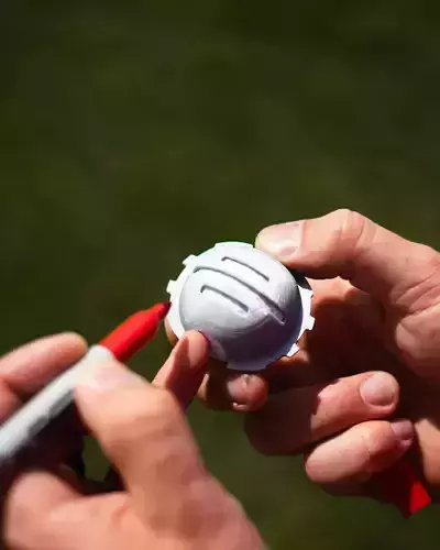 Golf Ball Marking Alignment Tool Triple Line