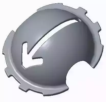 Golf Ball Marking Alignment Tool Arrow Design