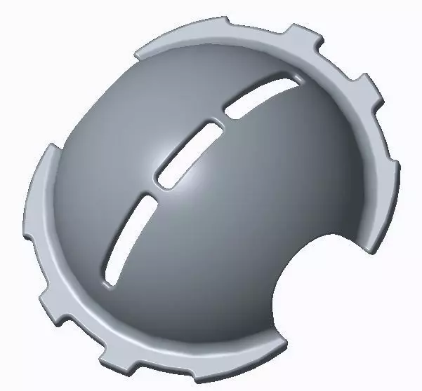 Golf Ball Marking Alignment Tool Dashed Line 3D print model_0