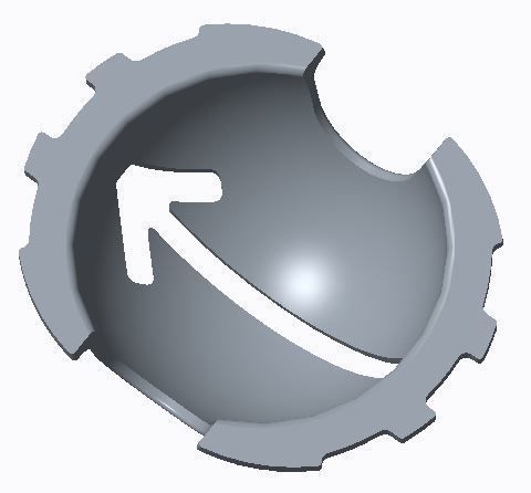 Golf Ball Alignment Marking Tool Putting 6 Designs 3D print model_4