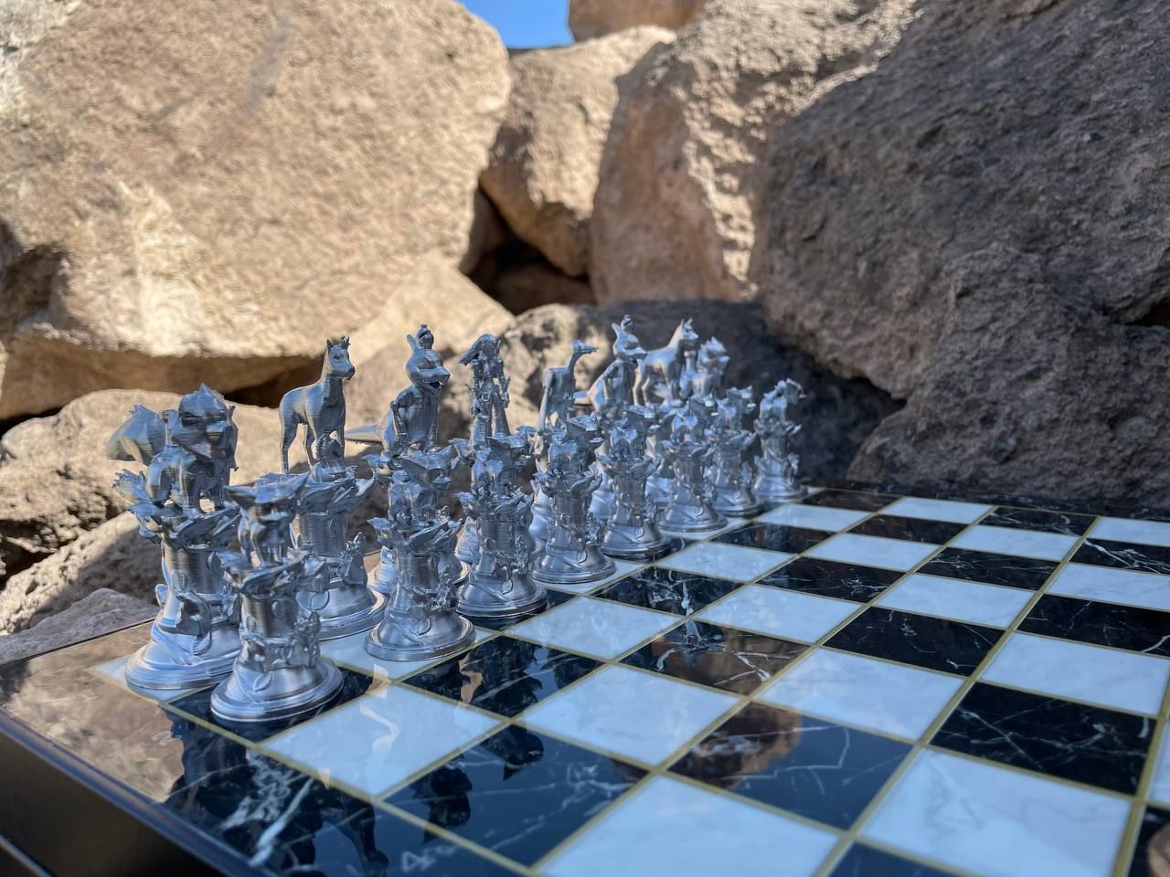 Pokemon Fire Edition Chess Set With Chess Bust 3D print model_14