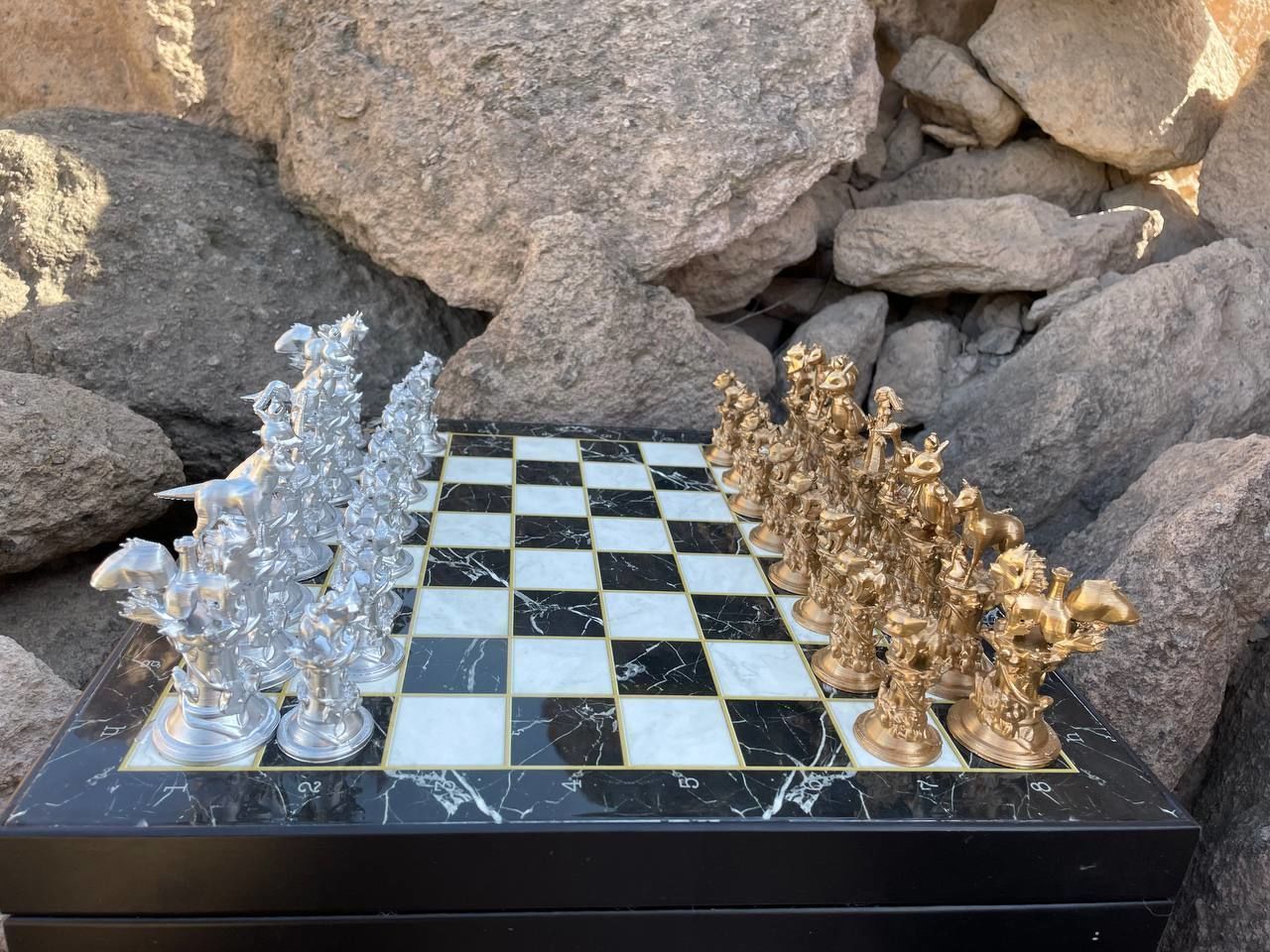 Pokemon Fire Edition Chess Set With Chess Bust 3D print model_2