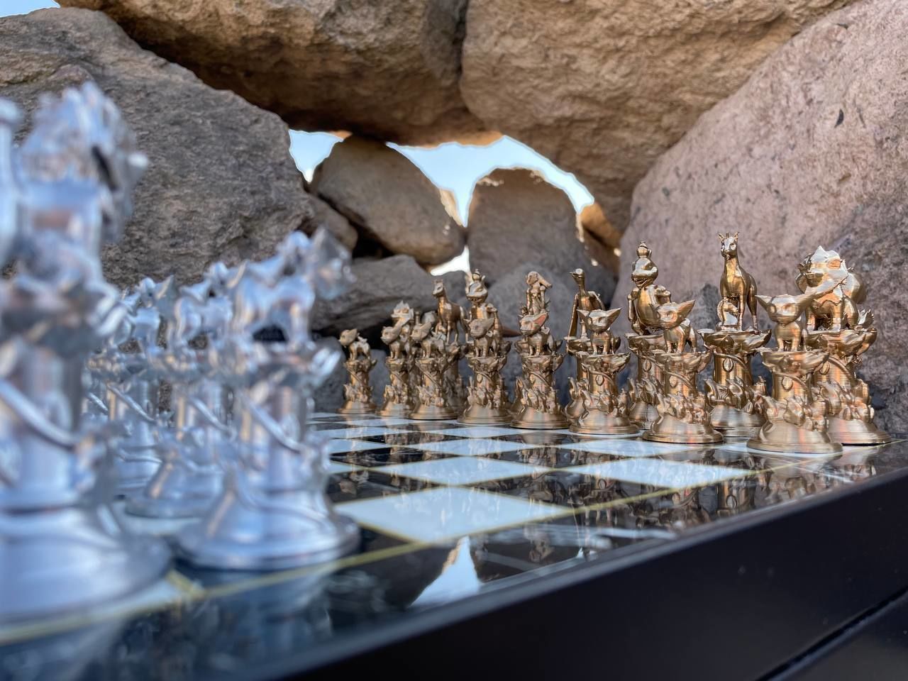 Pokemon Fire Edition Chess Set With Chess Bust 3D print model_8