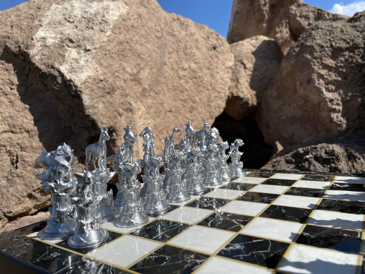 Pokemon Fire Edition Chess Set With Chess Bust 3D print model_5