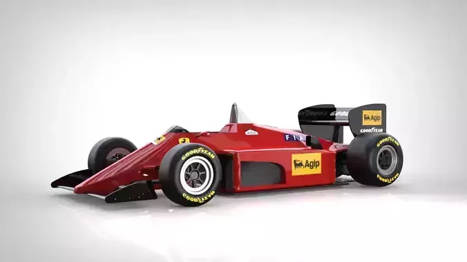 F1-Ferrari 1985 3D model