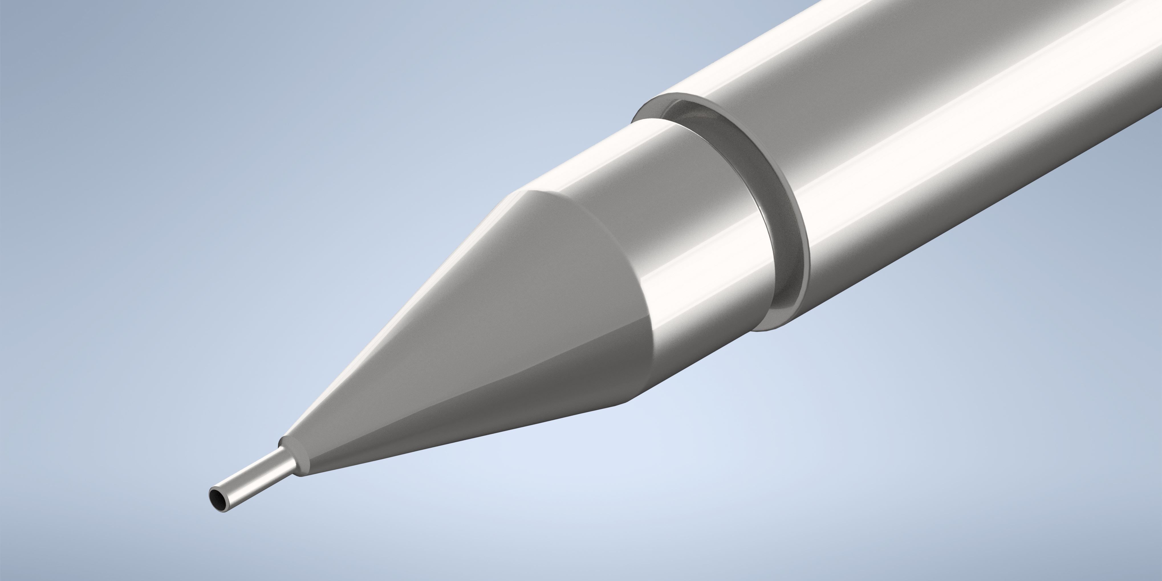 Metalic Pencil 3D model_5