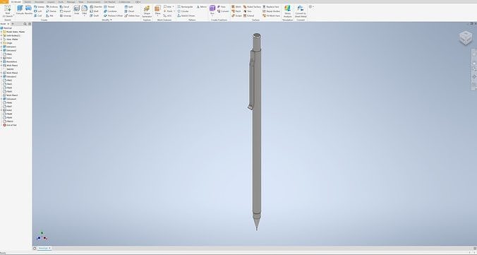 Metalic Pencil 3D model