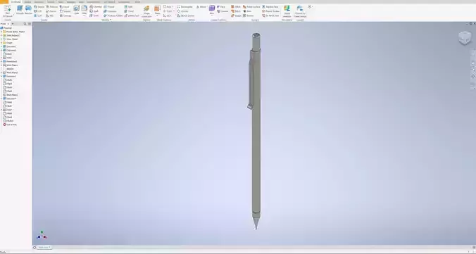 Metalic Pencil 3D model