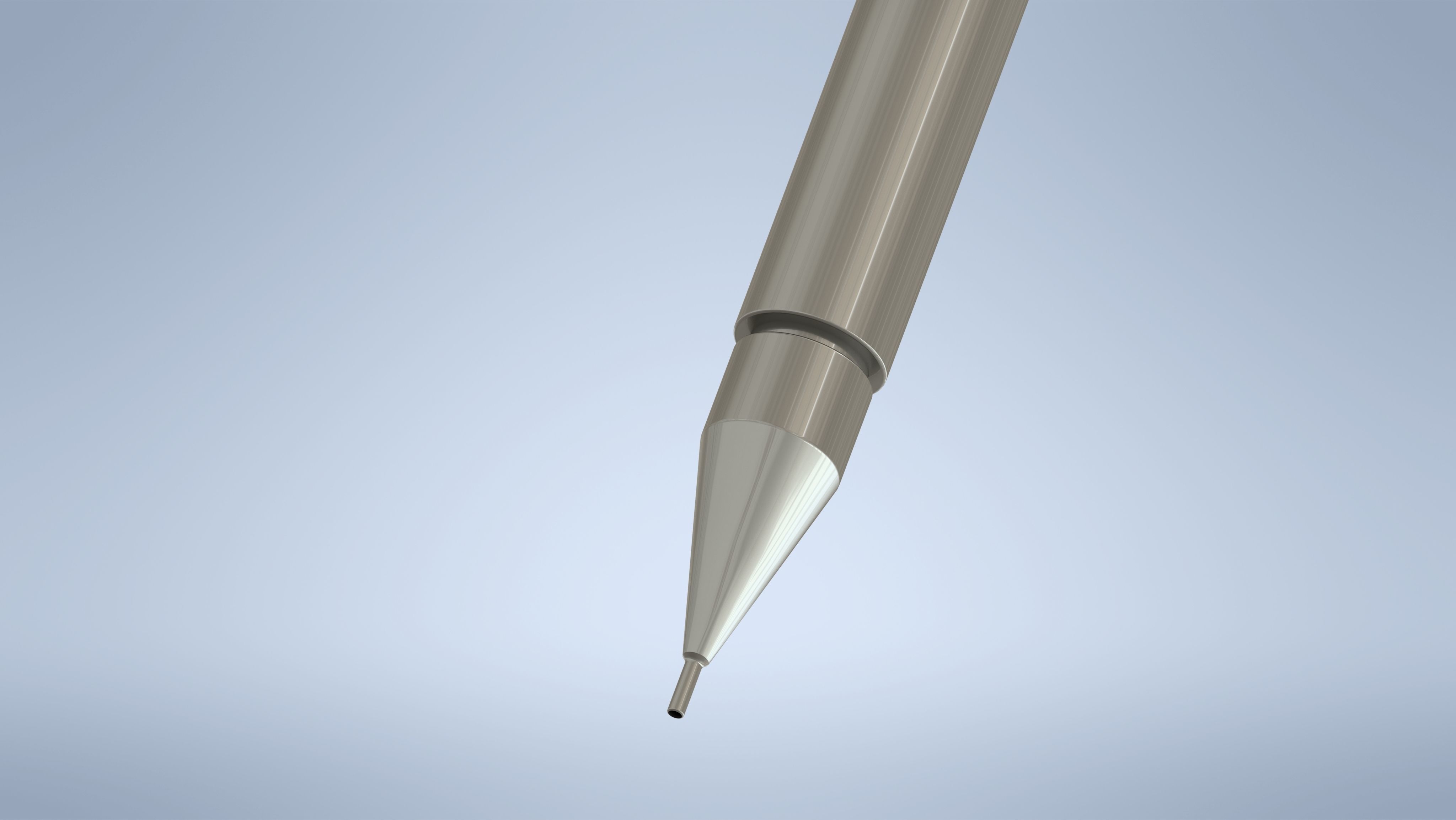 Metalic Pencil 3D model_7