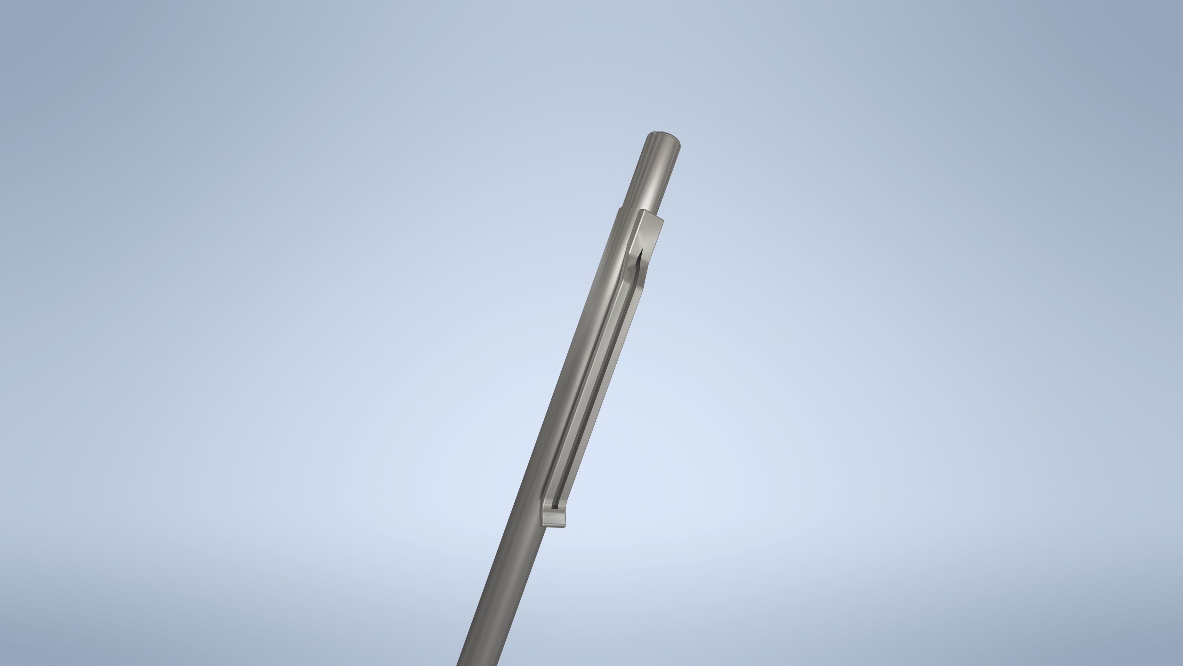 Metalic Pencil 3D model_6