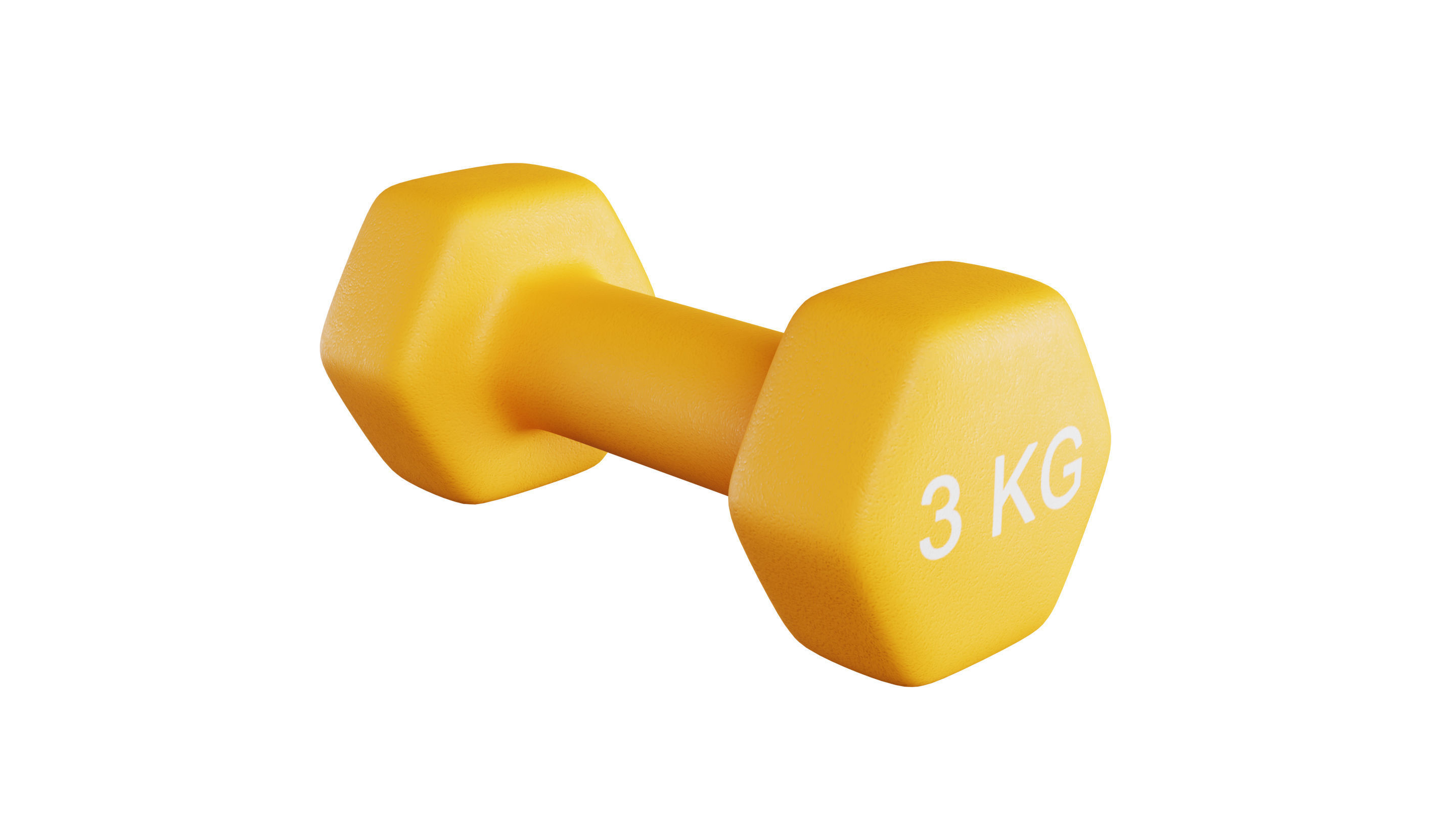Dumbbells 1 2 3 and 4 KG 3D Model Collection_8