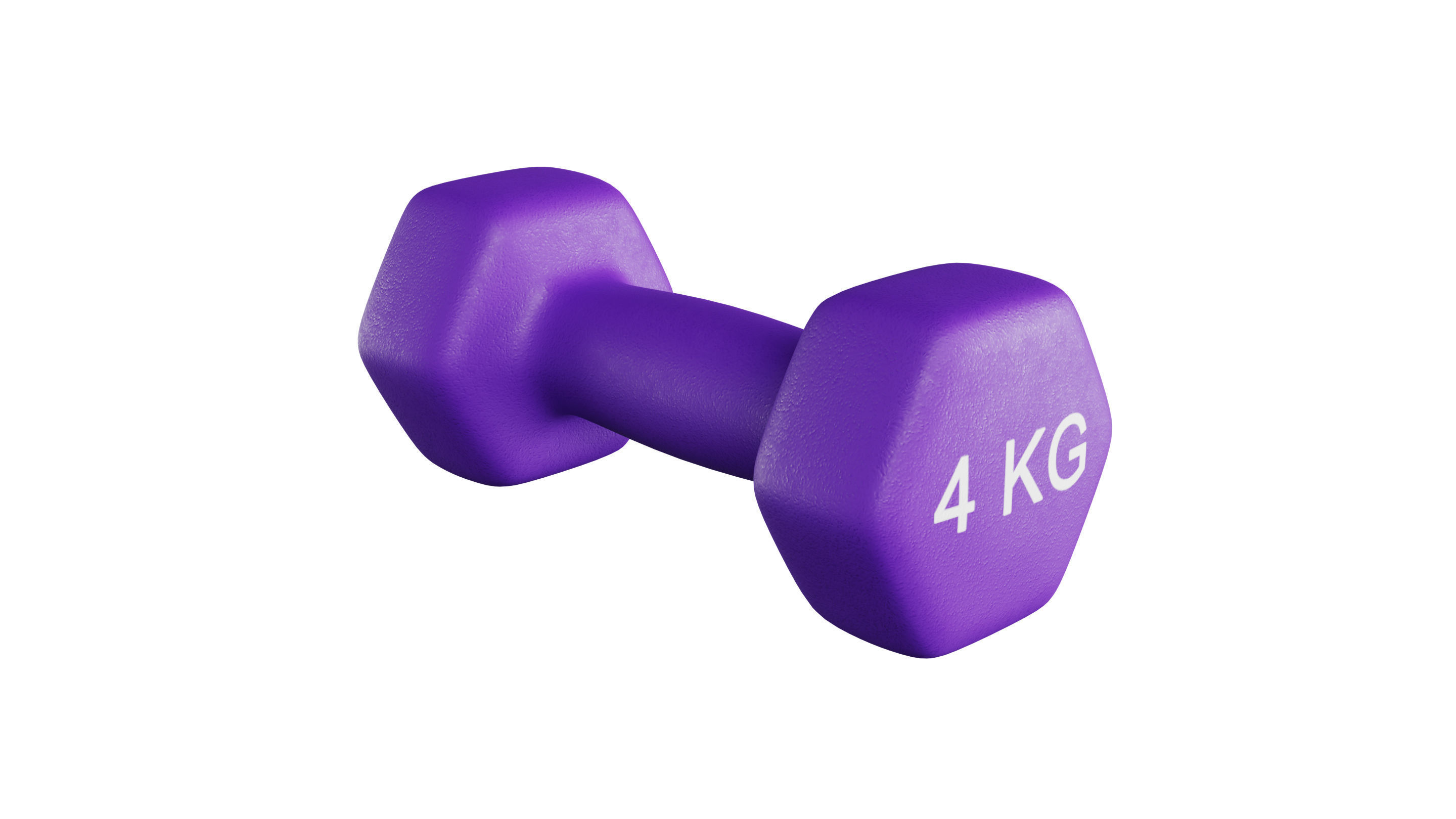 Dumbbells 1 2 3 and 4 KG 3D Model Collection_9