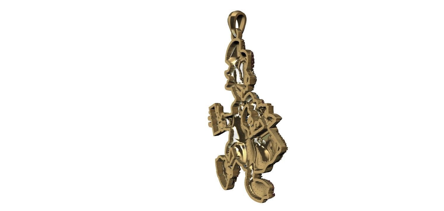 Scrooge McDuck with Brilhants Pendant - Tio Patinhas 3D print model_8