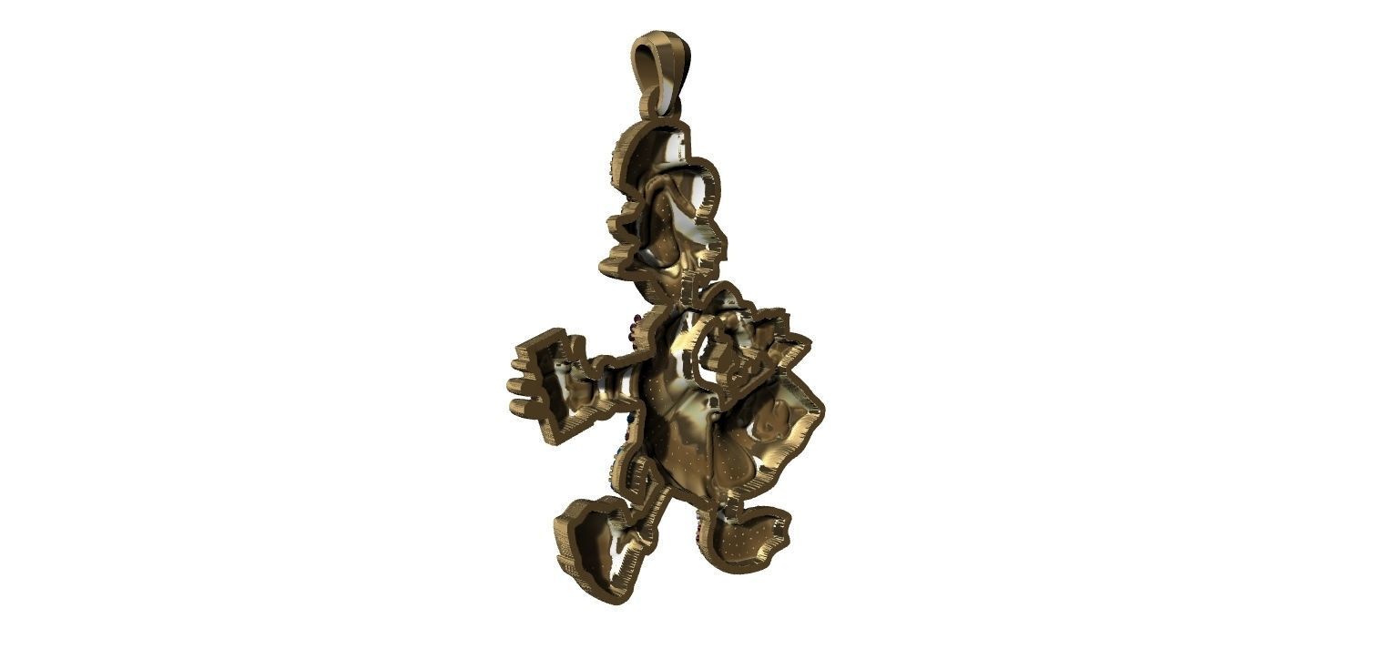 Scrooge McDuck with Brilhants Pendant - Tio Patinhas 3D print model_11